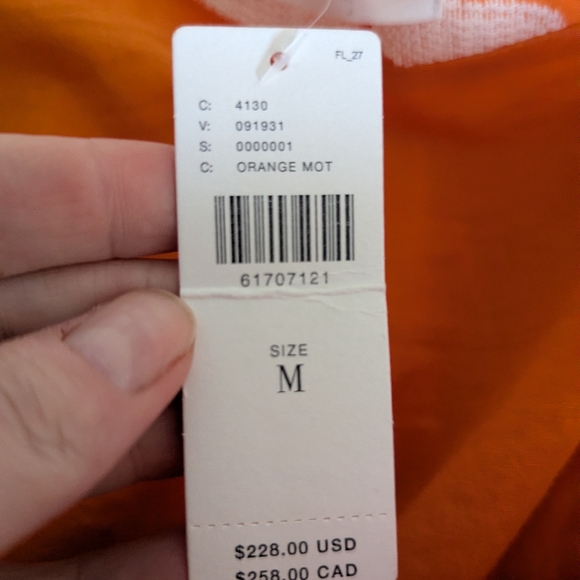 ANTHROPOLOGY EXQUISE Orange Floral Embroidered Cotton Phoebe Maxi Dress Medium - Picture 10 of 15